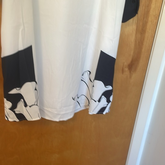 NWT Gracia Tunic  / Shirt Dress Large Black And White - Picture 5 of 12